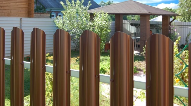 Металлический штакетник круглый 0